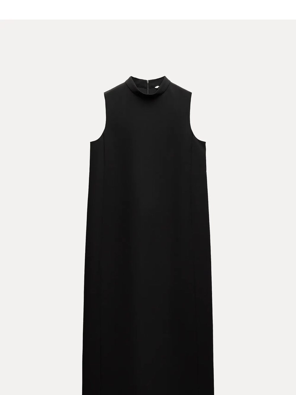 Zara Sleeveless High-Neck Maxi Dress in Black